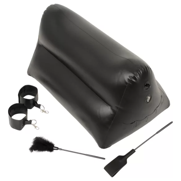 You2Toys - poduszka erotyczna dmuchana - zestaw - czarna