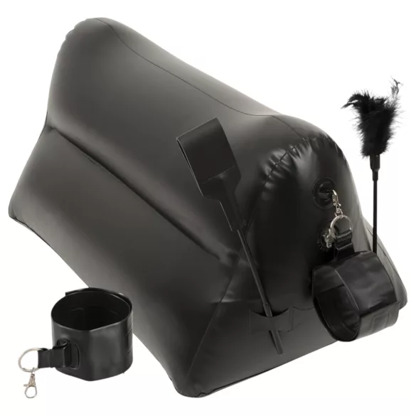 You2Toys - poduszka erotyczna dmuchana - zestaw - czarna