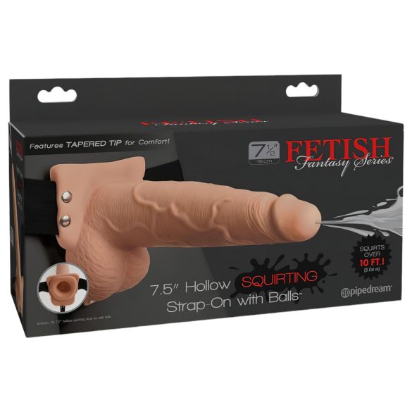 Fetysz Przypinany 7,5 - nat. ejakulujący dildo