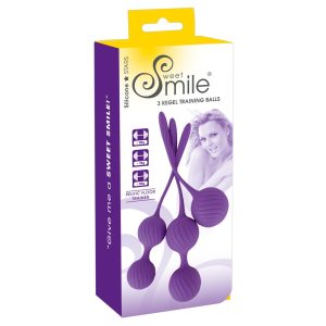 SMILE 3 Skittles - zestaw kulek z gejzerem - fioletowe (3 sztuki)