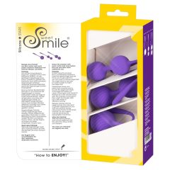   SMILE 3 Skittles - zestaw kulek z gejzerem - fioletowe (3 sztuki)