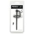 Plug do penisa - silikonowy rozszerzacz cewki i pierścień żołędzi (0,6mm) - czarny