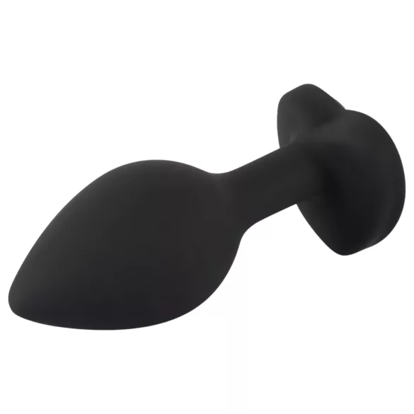You2Toys - korek analny - z białym kryształem - czarny