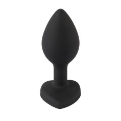 You2Toys Butt Plug - białe kamienne dildo analne (czarne)