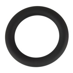   Black Velvet - silikonowy pierścień na penisa (czarny) - 5cm