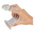 Crystal Clear - zestaw dildo analnych - 3 sztuki (przezroczysty)