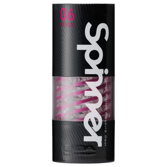 TENGA Spinner Brick - masturbator męski - przezroczysty
