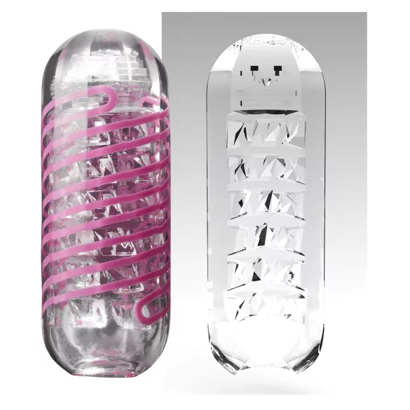 TENGA Spinner Brick - masturbator męski - przezroczysty