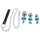 You2Toys - Zestaw korek analny + smycz (srebrny)
