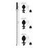 You2Toys - Zestaw korek analny + smycz (srebrny)