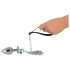 You2Toys - Zestaw korek analny + smycz (srebrny)