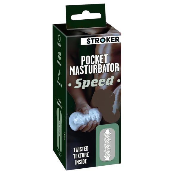STROKER Speed - przezroczysty masturbator w kształcie pośladków
