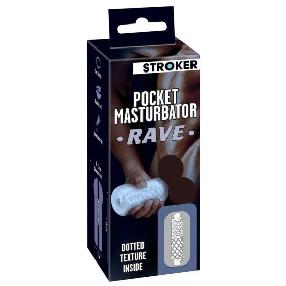STROKER Rave - sztuczna cipka do masturbacji (przezroczysta)