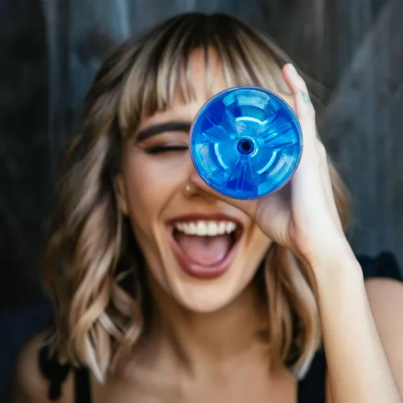 Fleshlight Flight Commander - masturbator z funkcją ssania - niebieski