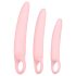 SMILE - Trenażery Waginalne - zestaw dildo - różowy (3 części)