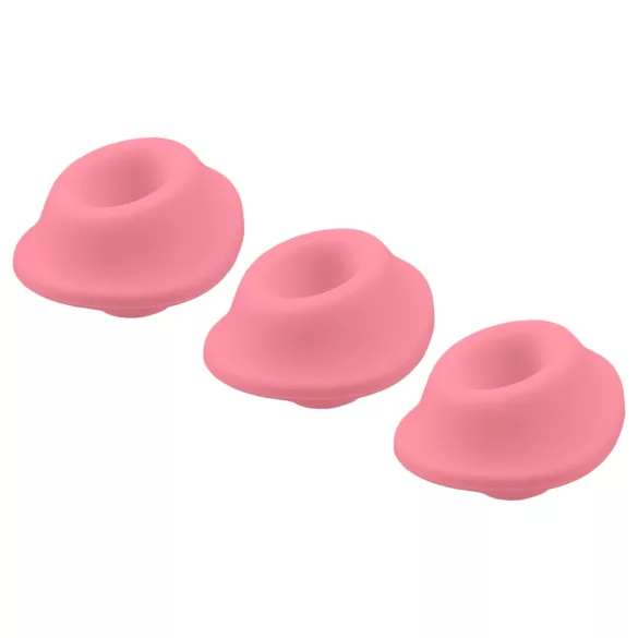 Womanizer Premium Eco - zestaw zapasowych nakładek ssących - różowy - 3 szt. - L