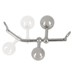   You2Toys Bondage Plugs - metalowe kulki rozporowe (149g) - srebrne