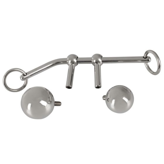 You2Toys Bondage Plugs - metalowe kulki rozporowe (149g) - srebrne