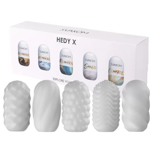 Svakom Hedy X Mixed - zestaw jajek do masturbacji - 5 sztuk