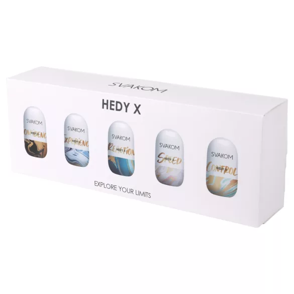 Svakom Hedy X Mixed - zestaw jajek do masturbacji - 5 sztuk
