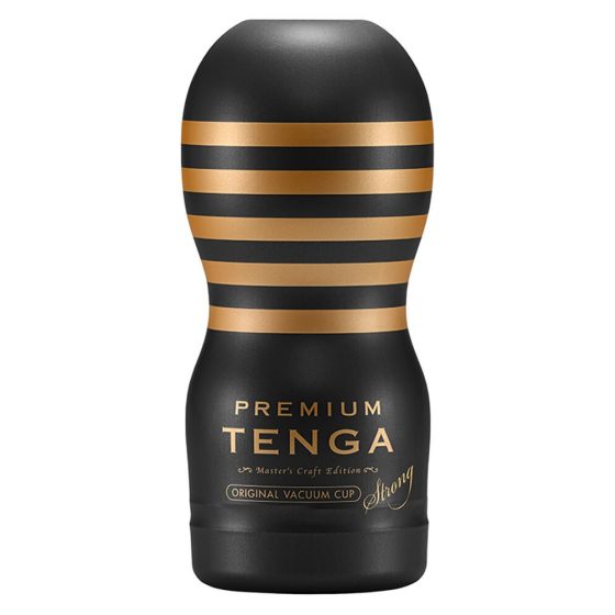 TENGA Premium Strong - jednorazowy masturbator (czarny)