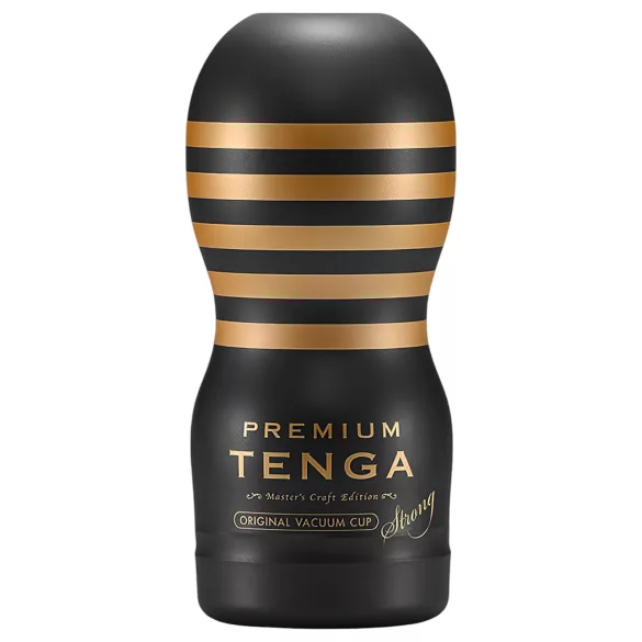 TENGA Premium Strong - masturbator jednorazowy - czarny
