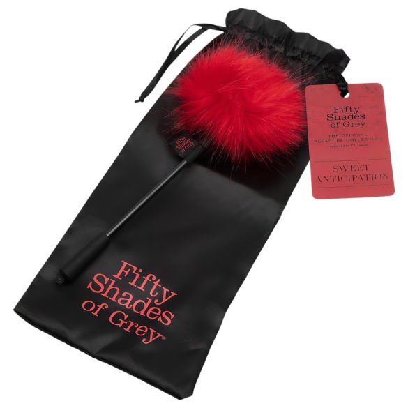 Fifty Shades of Grey - piórko do łaskotania - czarno-czerwone