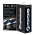 Icicles No. 08 - falowany, dwustronny, szklany dildo (przezroczysto-niebieski)
