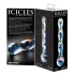 Icicles No. 08 - szklany dildo dwustronny falisty - przezroczysto-niebieski