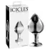Icicles No. 25 - korek analny szklany stożkowy przezroczysty