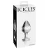 Icicles No. 25 - korek analny szklany stożkowy przezroczysty