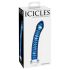 Icicles No. 29 - spirala, szklany penis dildo (niebieski)