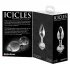 Icicles No. 44 - korek analny szklany - stożkowy - przezroczysty