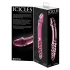 Icicles No. 57 - dildo dwustronne z penisem - szkło - różowy