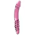 Icicles No. 57 - dildo dwustronne z penisem - szkło - różowy