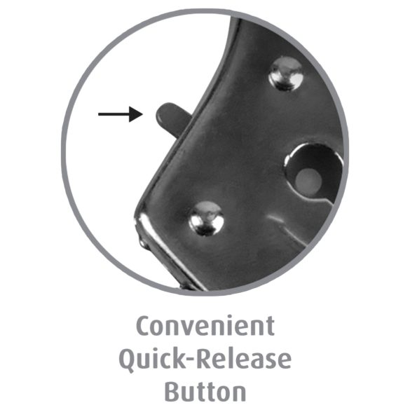 Fetish Fantasy - kajdanki metalowe - srebrne