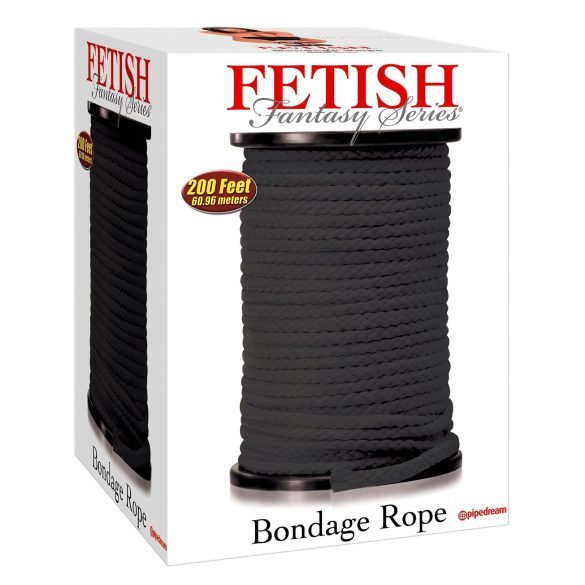Fetysz Shibari Lina do Bondage - 60m (czarna)