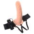 Fetish Strap-On 8 - przypinany, pusty wibrator (naturalny)