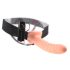 Fetish Strap-On 8 - przypinany, pusty wibrator (naturalny)