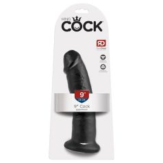 King Cock - realistyczny dildo z przyssawką - czarny
