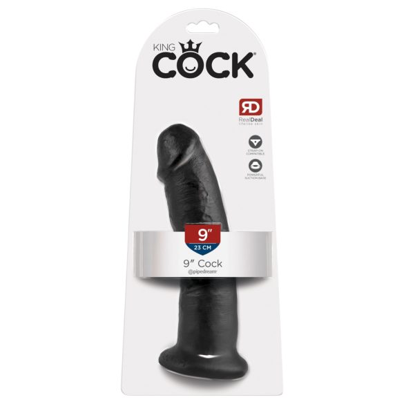 King Cock - realistyczny dildo z przyssawką - czarny