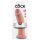 King Cock 10 - duży dildo z przyssawką (25cm) - naturalny