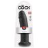 King Cock 10 - czarny dildo z przyssawką (25 cm)