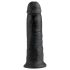 King Cock 10 - czarny dildo z przyssawką (25 cm)