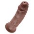 King Cock 10 - realistyczny brązowy dildo z przyssawką (25 cm)