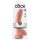 King Cock 9 - duży dildo z przyssawką i jądrami (23 cm) - naturalny