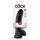 King Cock 9 - czarny dildą z jądrami i przyssawką (23 cm)