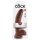 King Cock 9 - duży brązowy dildo z jądrami i przyssawką (23 cm)