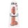 King Cock 11 - przyssawkowy dildo z jądrami (28 cm) - naturalny