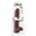 King Cock 11 - duży przyssawkowy dildo z jądrami (28 cm) - brązowy